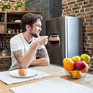 💕49% KORTING💖☕ 16 Oz Glazen Koffiemok – Koffiepot Stijl