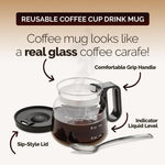 Afbeelding in Gallery-weergave laden, 💕49% KORTING💖☕ 16 Oz Glazen Koffiemok – Koffiepot Stijl
