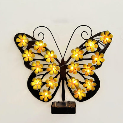 🦋 Tuinlamp met vlindermotief op zonne-energie