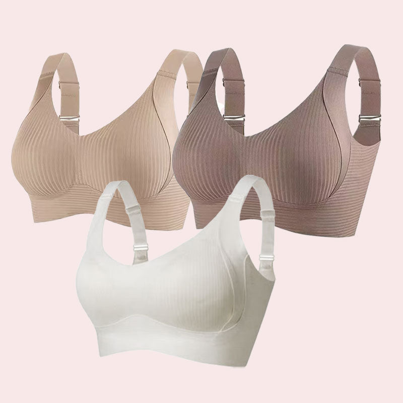 ⏳ Tijdelijke wekelijkse aanbiedingen🎁Geribbelde push-up bh met verstelbare beugel voor vrouwen