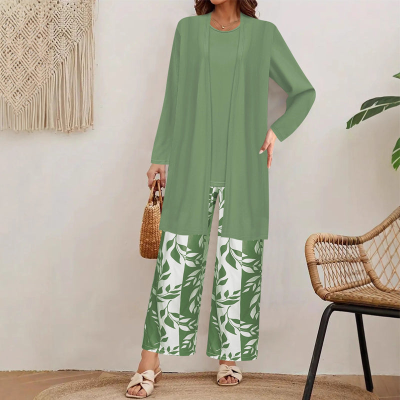 Plus Size Bedrukte Set