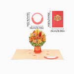 Afbeelding in Gallery-weergave laden, 💐 Pop-up Valentijnskaart met wilde bloemen
