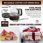 Afbeelding in Gallery-weergave laden, 💕49% KORTING💖☕ 16 Oz Glazen Koffiemok – Koffiepot Stijl
