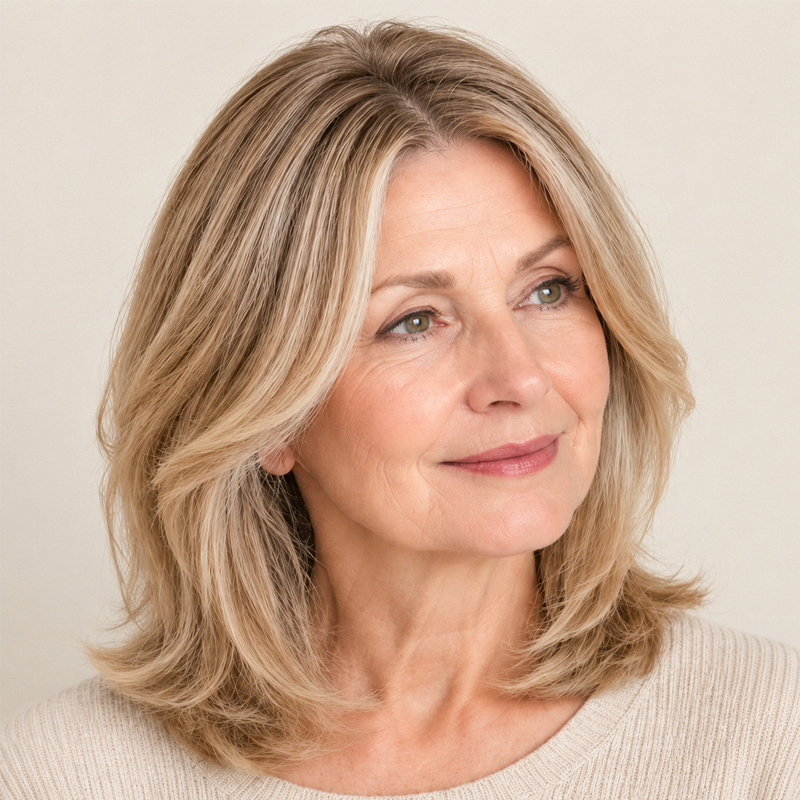 Natuurlijk ogende haartopper voor vrouwen