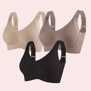 ⏳ Tijdelijke wekelijkse aanbiedingen🎁Geribbelde push-up bh met verstelbare beugel voor vrouwen