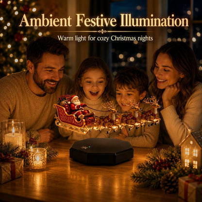 🎅 De vliegende slee van de kerstman — Kerstdisplay met magnetische levitatie ✨