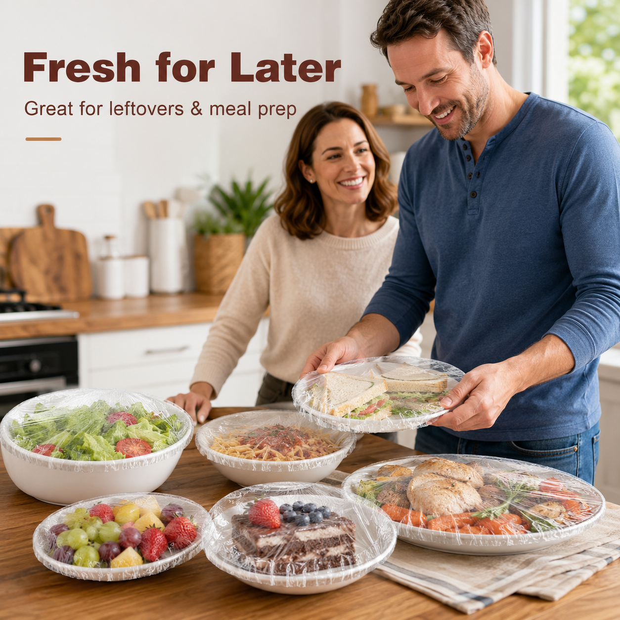 ✨ Vergeet die rommelige plastic folie — dek elke schaal binnen enkele seconden af! 🍽️💚
