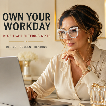Cat Eye-leesbril met bescherming tegen blauw licht