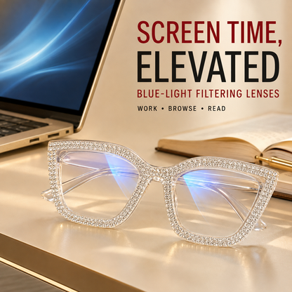 Cat Eye-leesbril met bescherming tegen blauw licht