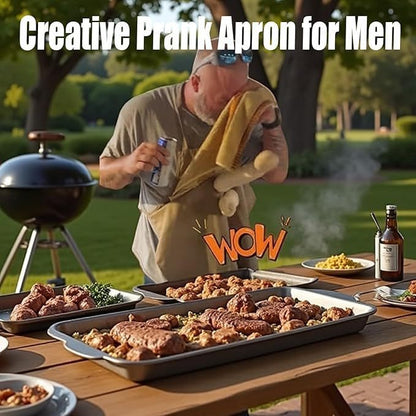 🔥 „Chef-kok“-schort — Het barbecuecadeau dat niemand ziet aankomen