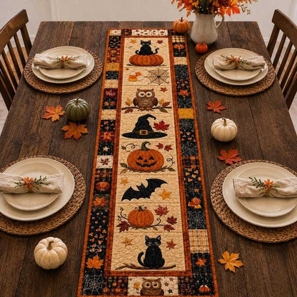 🎃 Halloween Quilted Table Runner – Cozy Fall Decor in Seconds