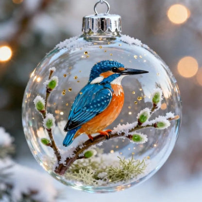 🔥🔥Laatste dag 49% korting - 2026 Wildlife Wonders Collection Kristallen Glazen Ornament