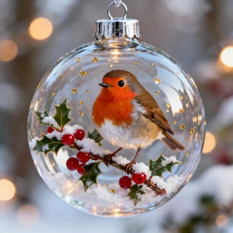 🔥🔥Laatste dag 49% korting - 2026 Wildlife Wonders Collection Kristallen Glazen Ornament