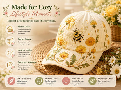 🔥Laatste dag – 50% korting 🌸🌿 Garden Morning Cap