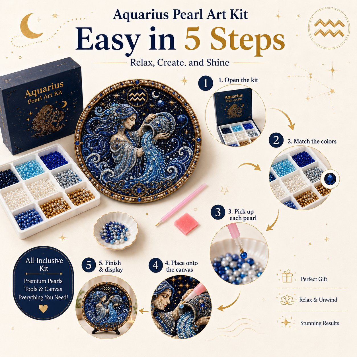 🔥 Maak Je Eigen Hemelse Meesterwerk — 12 Sterrenbeelden Parelkunst DIY Kit ♈🌙
