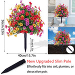 Afbeelding in Gallery-weergave laden, Kunstmatige Eucalyptus en Viooltjes Grondstekers Bloemdecorati
