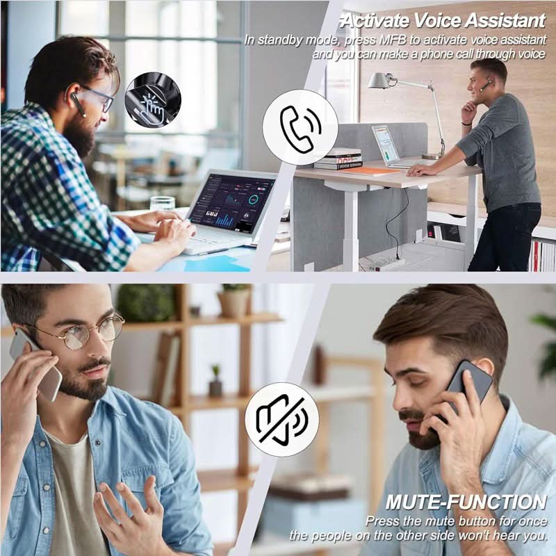 Upgrade Draadloze Bluetooth-oortelefoon voor bedrijven（1PC）