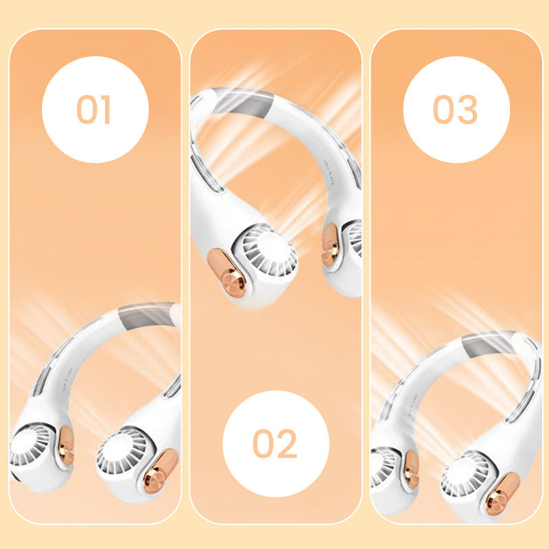 🥳2026 GROTE UITVERKOOP🥳💞Meer dan 50.000 verkocht!🍃💨 50 % KORTING! Halsventilator met airconditioning – Ultrastil, 360° draaibaar, 3 snelheden. Handsfree verkoeling, lange batterijduur. Een must-have voor de zomer! 😎🌬️