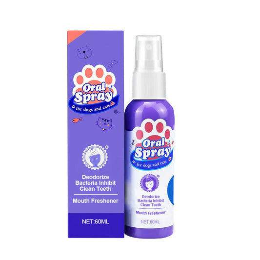 Reinigingsspray voor de tanden van uw huisdier