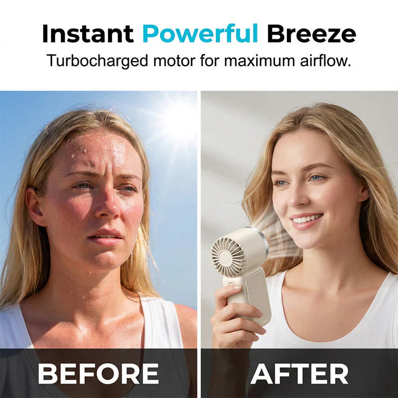 💨Draagbare, duurzame en handige kleine ventilator met hoge snelheid❄️