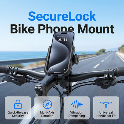 🎉 Uitverkoop 2026 — Meer dan 42.000 verkocht! 🚴‍♂️ Fiets-telefoonhouder met snelkoppeling – SecureLock & schokbestendige vulling